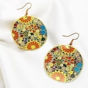 Retro Flower Earrings